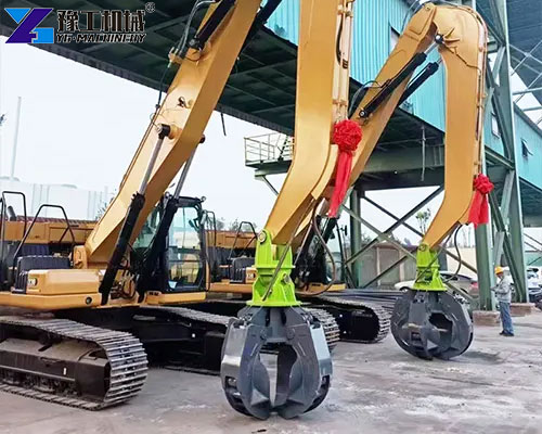 excavator orange peel grapple