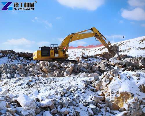 huge mining excavator operating in South Africa mine