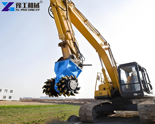 hydraulic drum cutter for concrete wall demolition