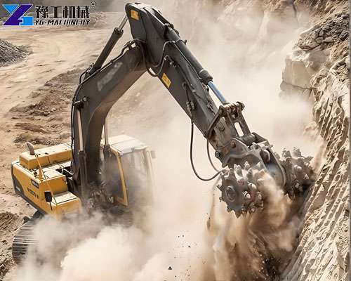 hydraulic milling cutter for underground tunnel excavation
