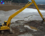 long arm river dredging excavator