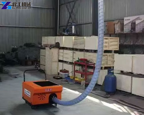 secondary structure pump for indoor concrete transportation
