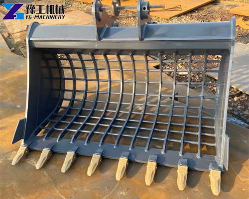 industrial excavator bucket for canal and river cleaning