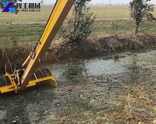 river aquatic weed removal dredging bucket