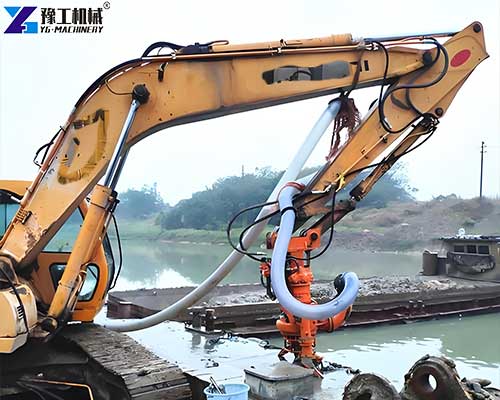 river dredging excavator pump