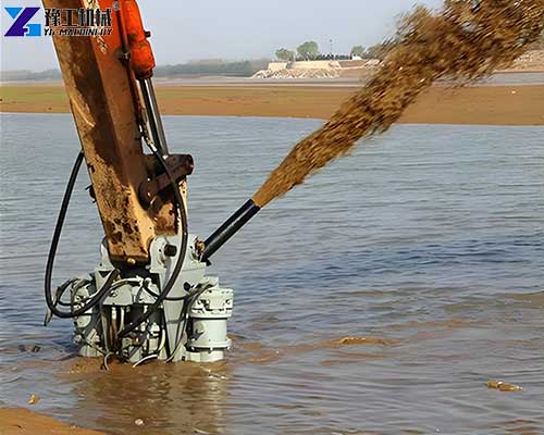 waterway sediment removal pump