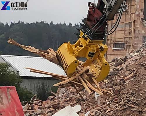 excavator attachments building demolition