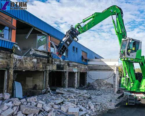 excavator hydraulic shear steel demolition
