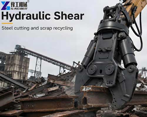 hydraulic excavator attachments demolition recycling