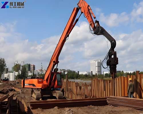 hydraulic pile driver for H beam piles