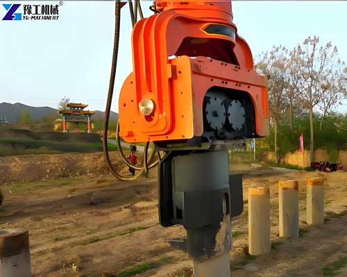 hydraulic pile driver machine