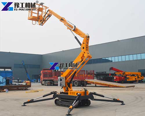 90 ft spider lift for sale with high working height and compact tracked chassis