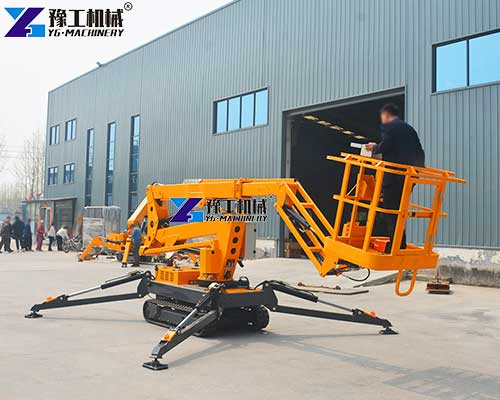 90 ft spider lift providing elevated access for industrial maintenance