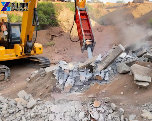 hydraulic breaker concrete demolition
