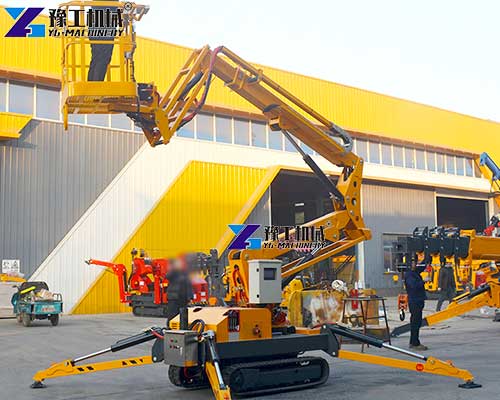 spider cherry picker supplied for a high-level access project in Poland
