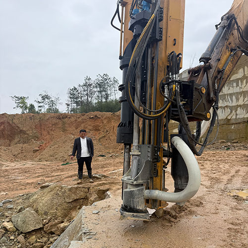integrated hydraulic rock drill and splitter