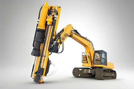 integrated rock drill and splitter