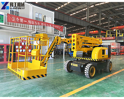 articulating boom lift elevated platform