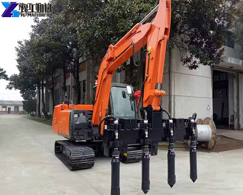 deep concrete compaction excavator