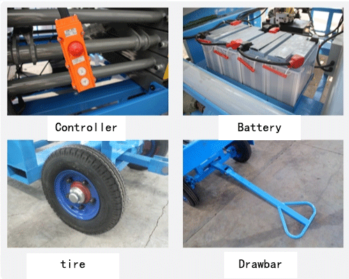 electric scissor lift chassis wheels