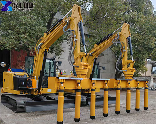 hydraulic excavator concrete vibrator