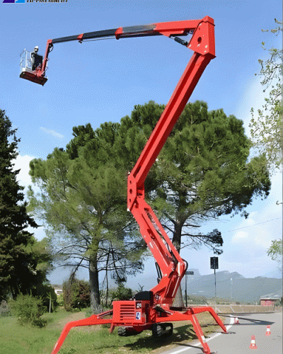 spider cherry picker for sale used in residential tree care and landscaping